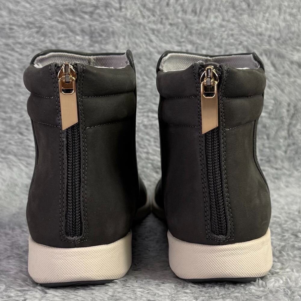 Sava Softwalk Hope Booties Gray Leather Women's Size 9.5 Comfortable Ankle Boot - Picture 4 of 11